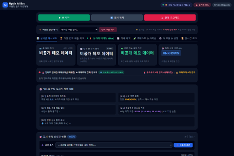모의투자부터 리스크 관리까지, 업비트 AI 자동매매 대시보드 개발